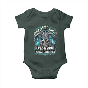 Viking Baby Onesie I Am A Man Of The Norse I Fear Odin And My Wife TS09 Print Your Wear