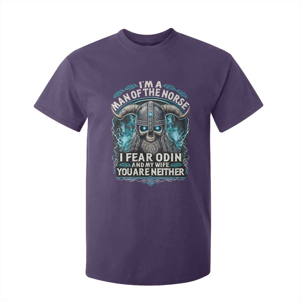 Viking T Shirt For Kid I Am A Man Of The Norse I Fear Odin And My Wife TS09 Purple Print Your Wear