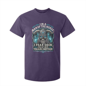 Viking T Shirt For Kid I Am A Man Of The Norse I Fear Odin And My Wife TS09 Purple Print Your Wear