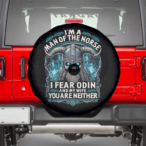 Viking Spare Tire Cover I Am A Man Of The Norse I Fear Odin And My Wife TS09 Black Print Your Wear