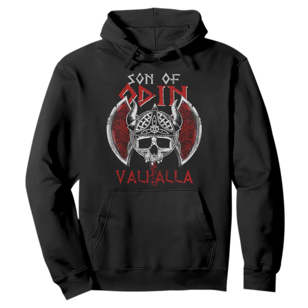 Viking Hoodie Son Of Odin VALHALLA Norse Mythology TS09 Black Print Your Wear