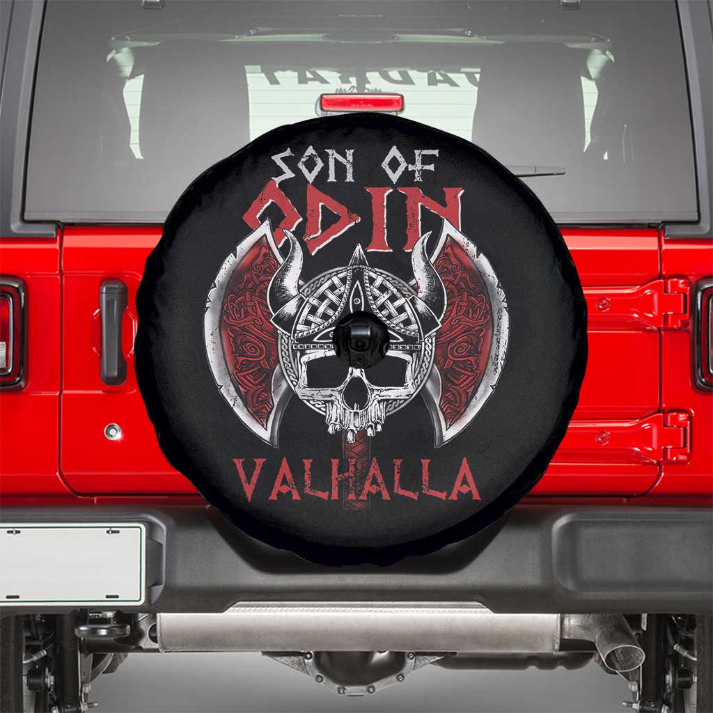 Viking Spare Tire Cover Son Of Odin VALHALLA Norse Mythology TS09 Black Print Your Wear