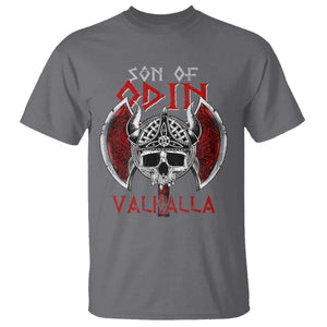 Viking T Shirt Son Of Odin VALHALLA Norse Mythology TS09 Charcoal Print Your Wear