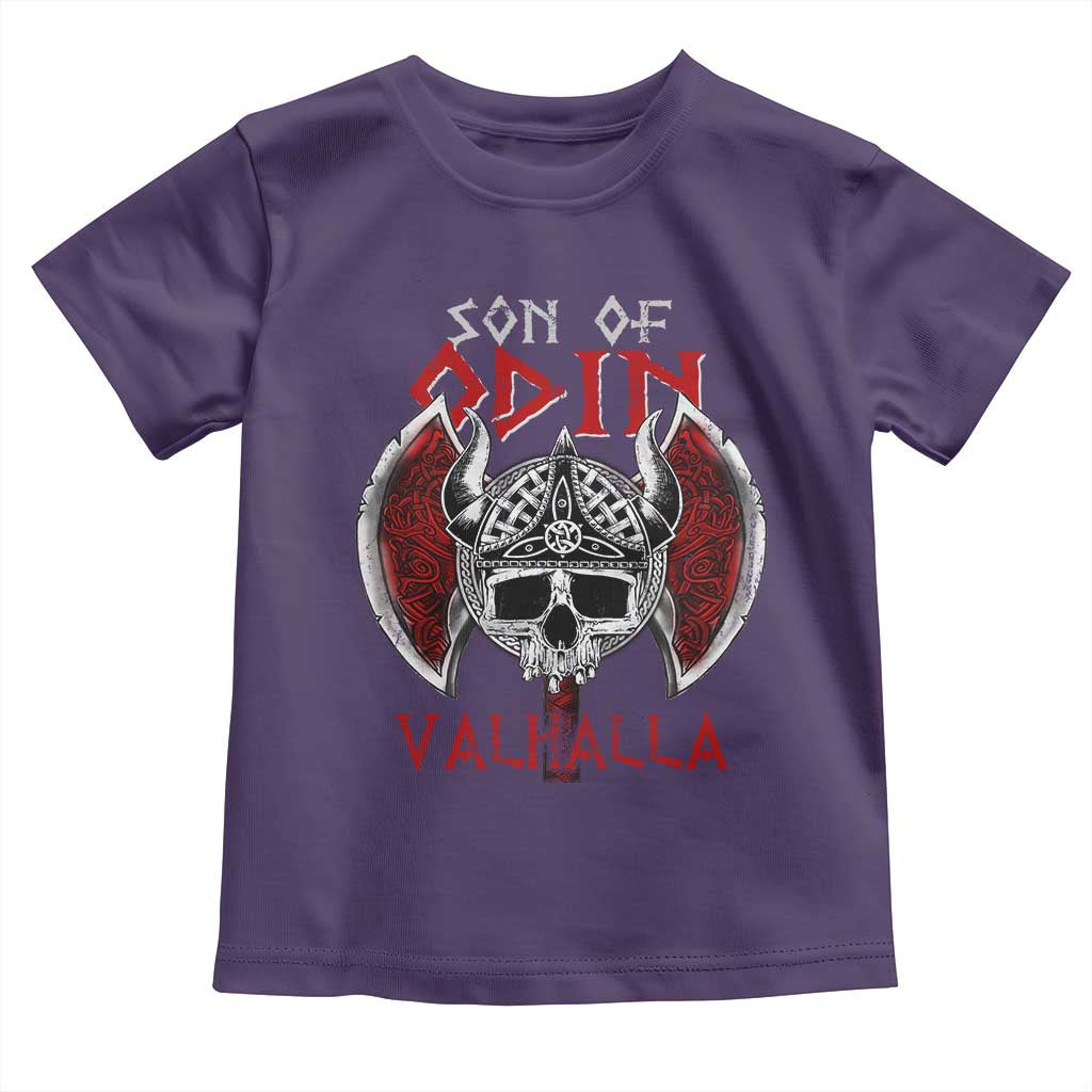 Viking Toddler T Shirt Son Of Odin VALHALLA Norse Mythology TS09 Purple Print Your Wear
