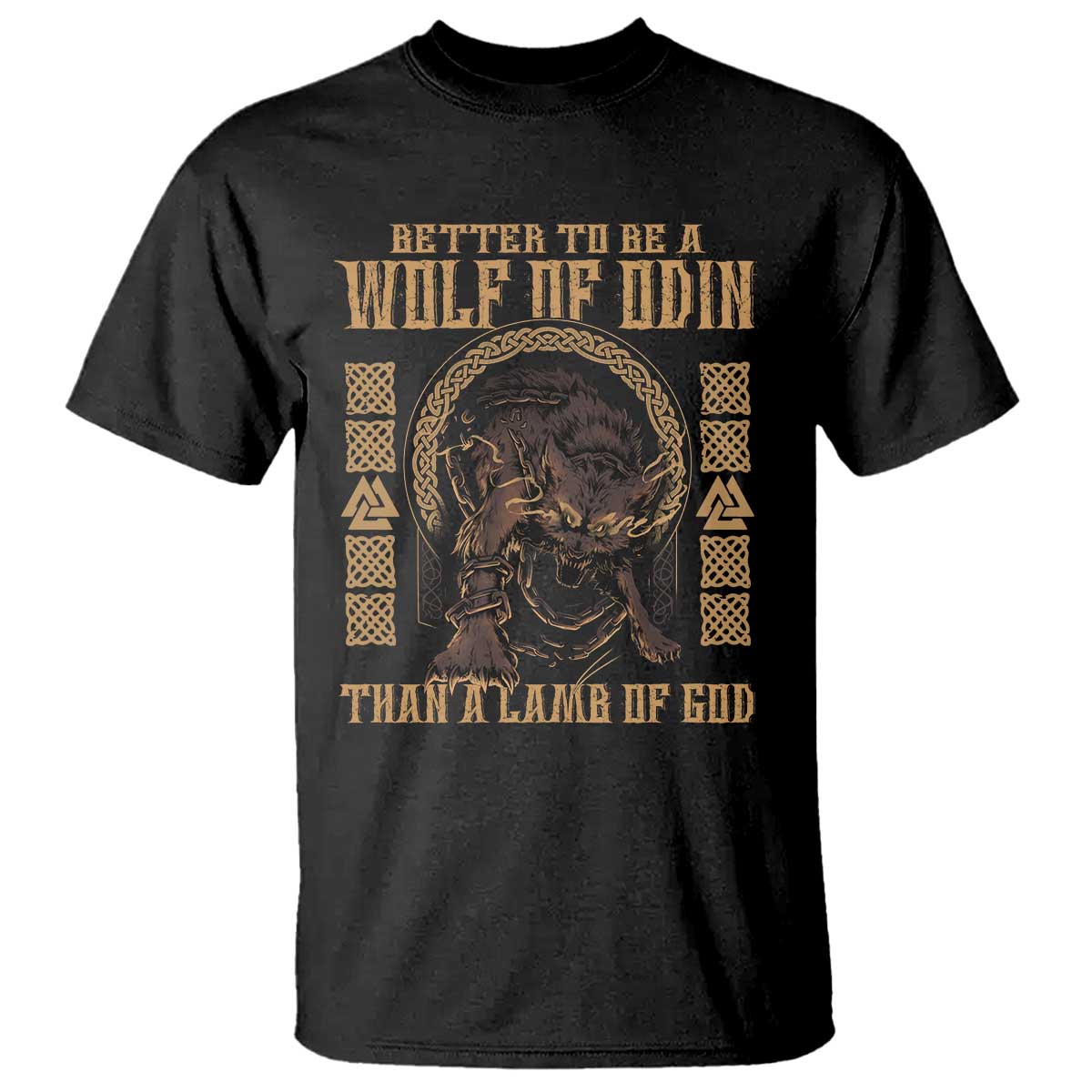 Viking T Shirt Better To Be Wolf Of Odin Norse Mythology TS09 Black Print Your Wear