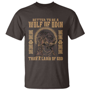 Viking T Shirt Better To Be Wolf Of Odin Norse Mythology TS09 Dark Chocolate Print Your Wear