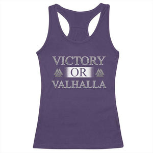 Viking Racerback Tank Top Victory Or Valhalla Norse Mythology TS09 Purple Print Your Wear