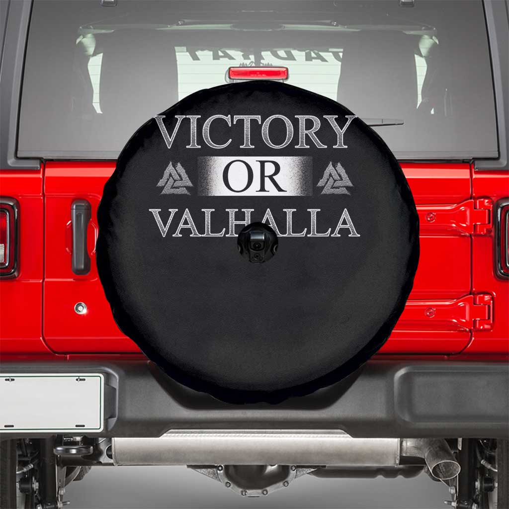 Viking Spare Tire Cover Victory Or Valhalla Norse Mythology TS09 Black Print Your Wear