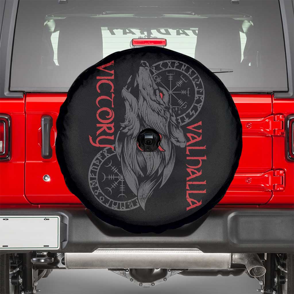 Viking Victory Or Valhalla Spare Tire Cover Norse Mythology TS09 Black Print Your Wear