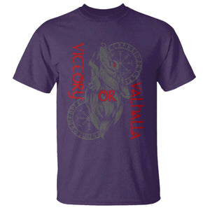 Viking Victory Or Valhalla T Shirt Norse Mythology TS09 Purple Print Your Wear