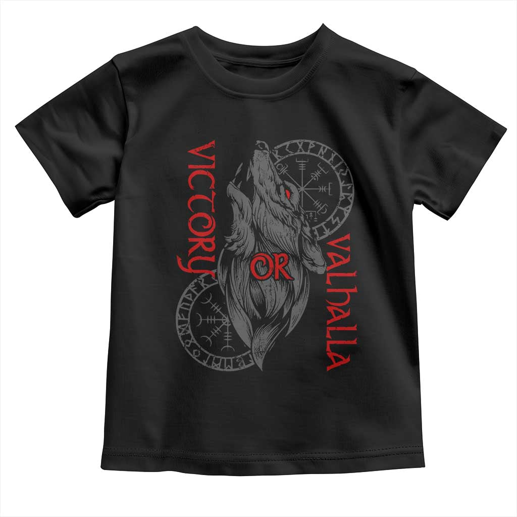 Viking Victory Or Valhalla Toddler T Shirt Norse Mythology TS09 Black Print Your Wear