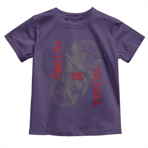 Viking Victory Or Valhalla Toddler T Shirt Norse Mythology TS09 Purple Print Your Wear