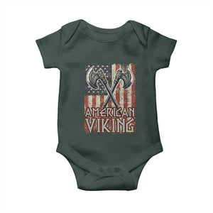 American Viking Baby Onesie American Flag Axe Norse Mythology TS09 Print Your Wear