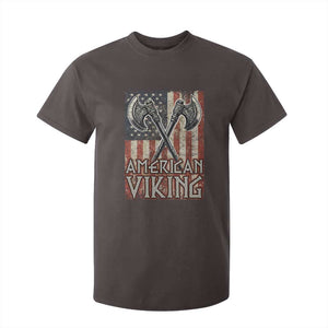 American Viking T Shirt For Kid American Flag Axe Norse Mythology TS09 Dark Chocolate Print Your Wear