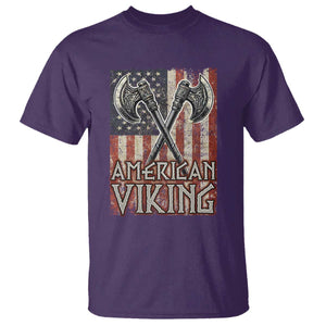 American Viking T Shirt American Flag Axe Norse Mythology TS09 Purple Print Your Wear
