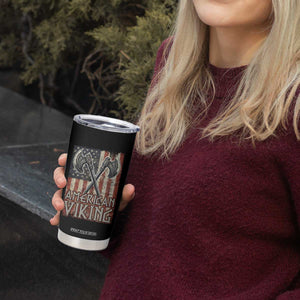 American Viking Tumbler Cup American Flag Axe Norse Mythology TS09 Print Your Wear