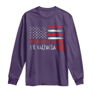 Viking Til Valhalla Long Sleeve Shirt TS09 Purple Print Your Wear