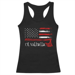 Viking Til Valhalla Racerback Tank Top TS09 Black Print Your Wear