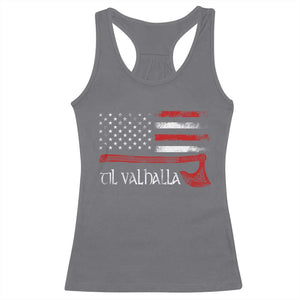 Viking Til Valhalla Racerback Tank Top TS09 Charcoal Print Your Wear