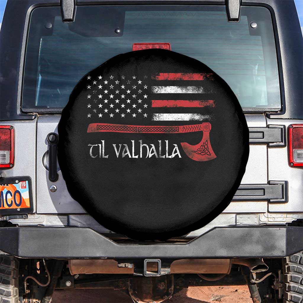 Viking Til Valhalla Spare Tire Cover TS09 No hole Black Print Your Wear