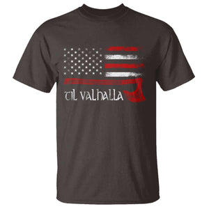 Viking Til Valhalla T Shirt TS09 Dark Chocolate Print Your Wear
