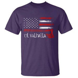 Viking Til Valhalla T Shirt TS09 Purple Print Your Wear