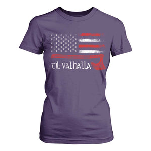 Viking Til Valhalla T Shirt For Women TS09 Purple Print Your Wear