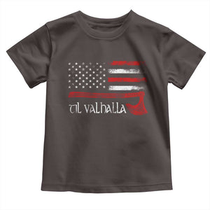 Viking Til Valhalla Toddler T Shirt TS09 Dark Chocolate Print Your Wear