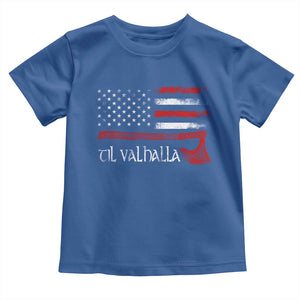 Viking Til Valhalla Toddler T Shirt TS09 Royal Blue Print Your Wear