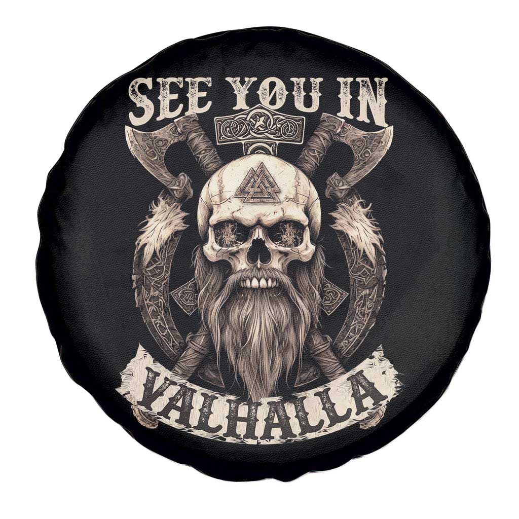 Viking Spare Tire Cover See You In Valhalla TS09 Print Your Wear