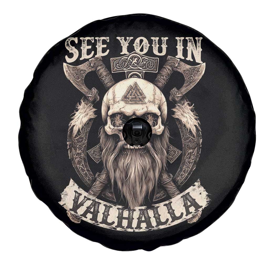Viking Spare Tire Cover See You In Valhalla TS09 Print Your Wear