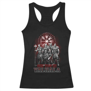 Viking Warrior Racerback Tank Top See You In Valhalla TS09 Black Print Your Wear
