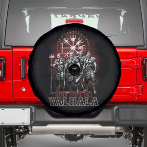 Viking Warrior Spare Tire Cover See You In Valhalla TS09 Black Print Your Wear