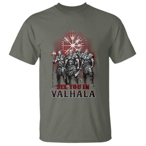Viking Warrior T Shirt See You In Valhalla TS09 Military Green Print Your Wear
