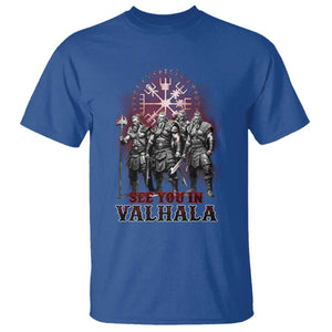 Viking Warrior T Shirt See You In Valhalla TS09 Royal Blue Print Your Wear