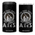Viking 4 in 1 Can Cooler Tumbler Too Many Idiots Not Enough Axes TS09 One Size: 16 oz Black Print Your Wear