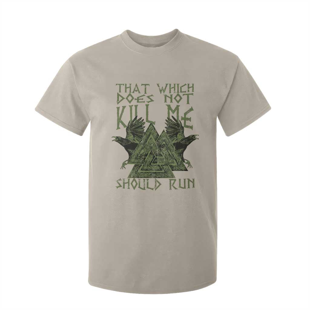 Viking T Shirt For Kid That Which Does Not Kill Me Should Run Valknut TS09 Sand Print Your Wear