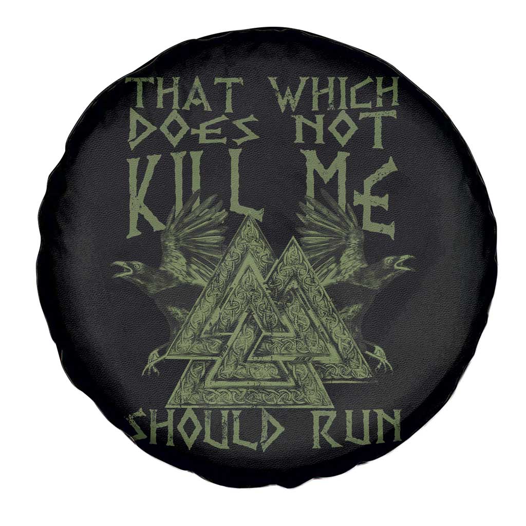 Viking Spare Tire Cover That Which Does Not Kill Me Should Run Valknut TS09 Print Your Wear