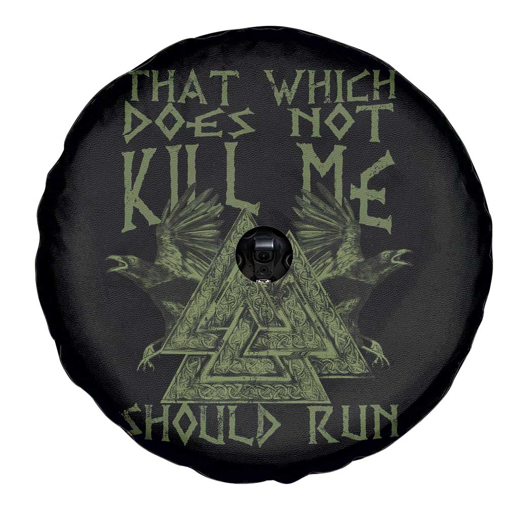 Viking Spare Tire Cover That Which Does Not Kill Me Should Run Valknut TS09 Print Your Wear