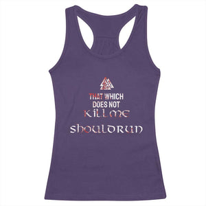 Viking Racerback Tank Top That Which Does Not Kill Me Should Run TS09 Purple Print Your Wear