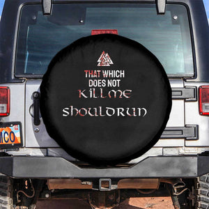 Viking Spare Tire Cover That Which Does Not Kill Me Should Run TS09 No hole Black Print Your Wear