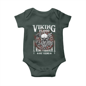 Viking Blood Runs Through My Veins Baby Onesie TS09 Print Your Wear
