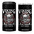 Viking Blood Runs Through My Veins 4 in 1 Can Cooler Tumbler TS09 One Size: 16 oz Black Print Your Wear
