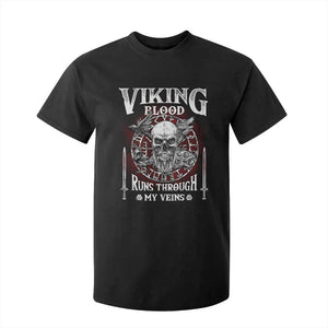 Viking Blood Runs Through My Veins T Shirt For Kid TS09 Black Print Your Wear
