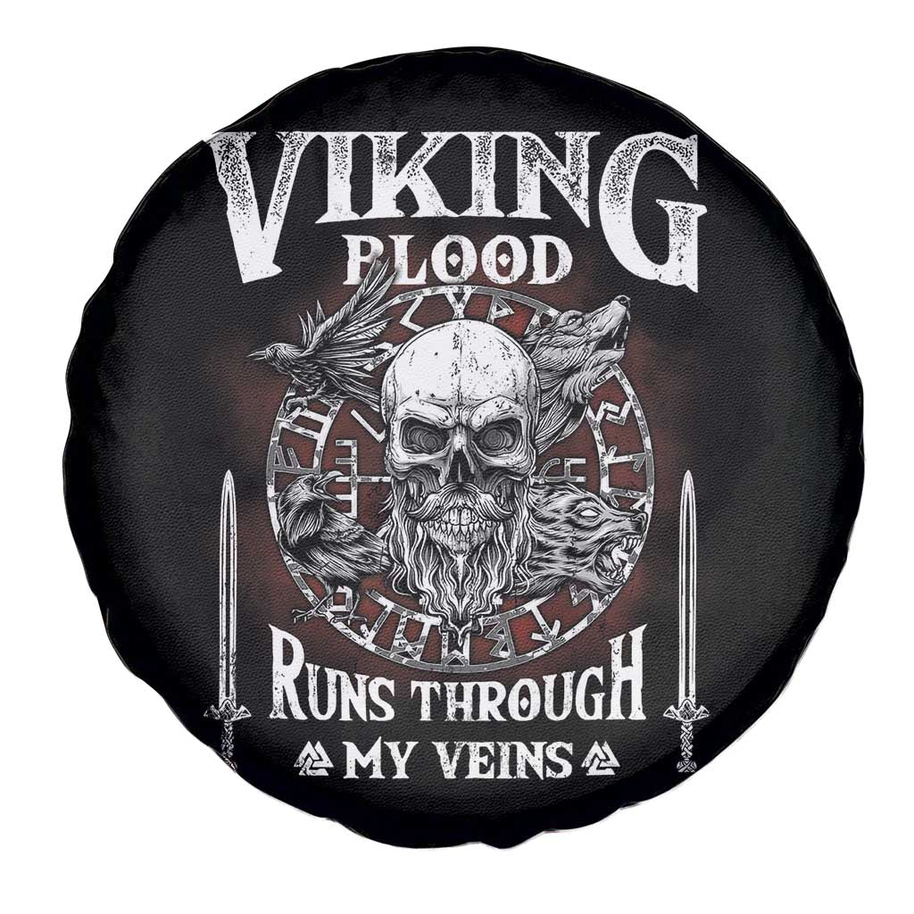 Viking Blood Runs Through My Veins Spare Tire Cover TS09 Print Your Wear