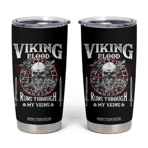 Viking Blood Runs Through My Veins Tumbler Cup TS09 Black Print Your Wear