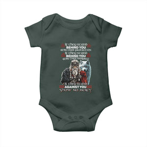 Viking Baby Onesie If They Stand Against You Show No Mercy TS09 Print Your Wear
