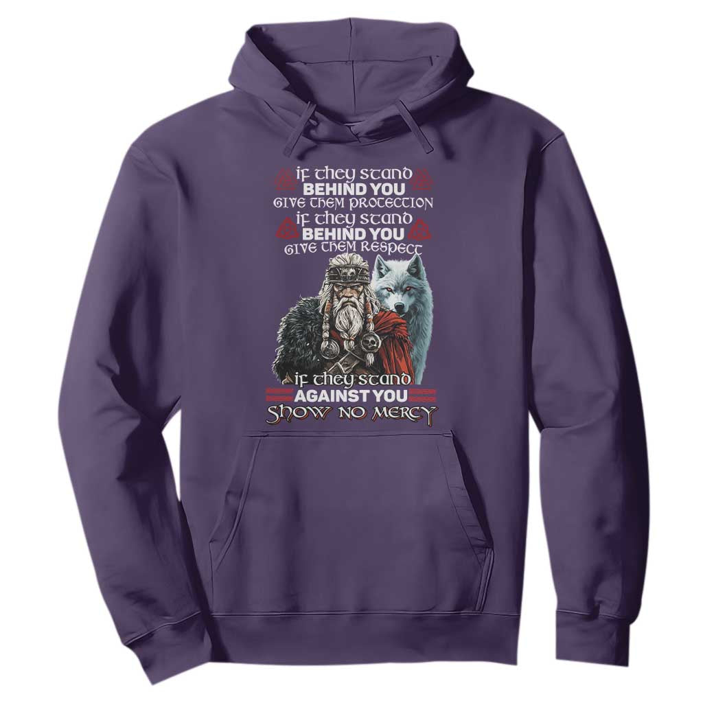 Viking Hoodie If They Stand Against You Show No Mercy TS09 Purple Print Your Wear