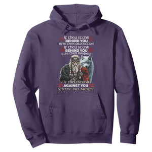 Viking Hoodie If They Stand Against You Show No Mercy TS09 Purple Print Your Wear