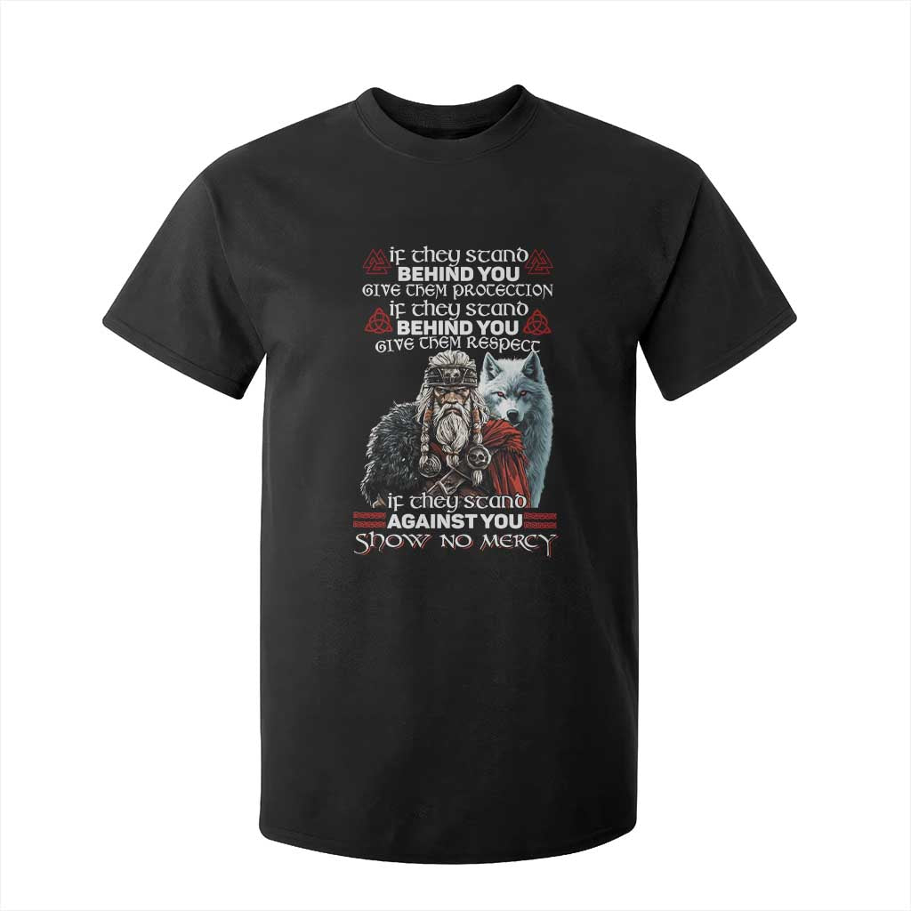 Viking T Shirt For Kid If They Stand Against You Show No Mercy TS09 Black Print Your Wear
